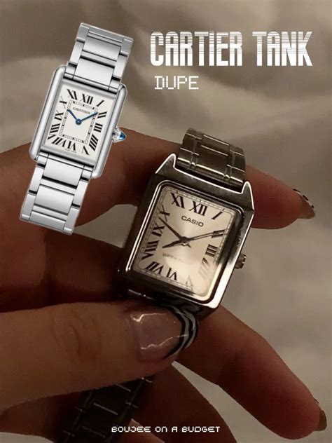 cartier tank dupe casio.